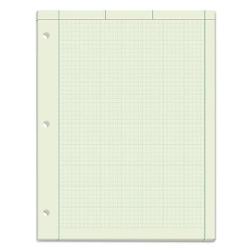 TOPS™ Engineering Computation Pads, Cross-section Quadrille Rule (5 Sq-in, 1 Sq-in), Green Cover, 100 Green-tint 8.5 X 11 Sheets freeshipping - TVN Wholesale
